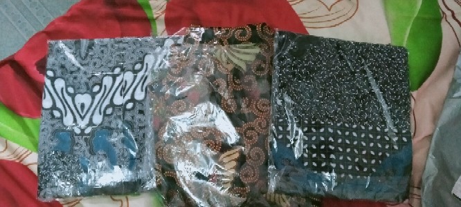 Batik Couple Keluarga - Couple Batik Indonesia Sarimbit Gamis Familly Set Hrb026 Batik Putra Hadi