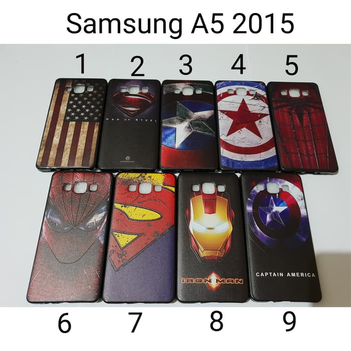 LK- Case Hitam Superhero Samsung A5 2015   Soft Case Samsung A5 2015