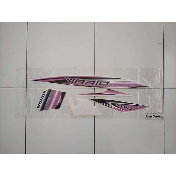 Striping Sticker Honda Vario 110 OLD 2008 2009 Putih Lis Pink