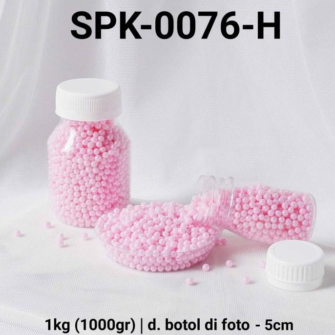

SPK-0076-H Sprinkles sprinkle sprinkel 1kg 1 kg mutiara pink pastel ---NEW---