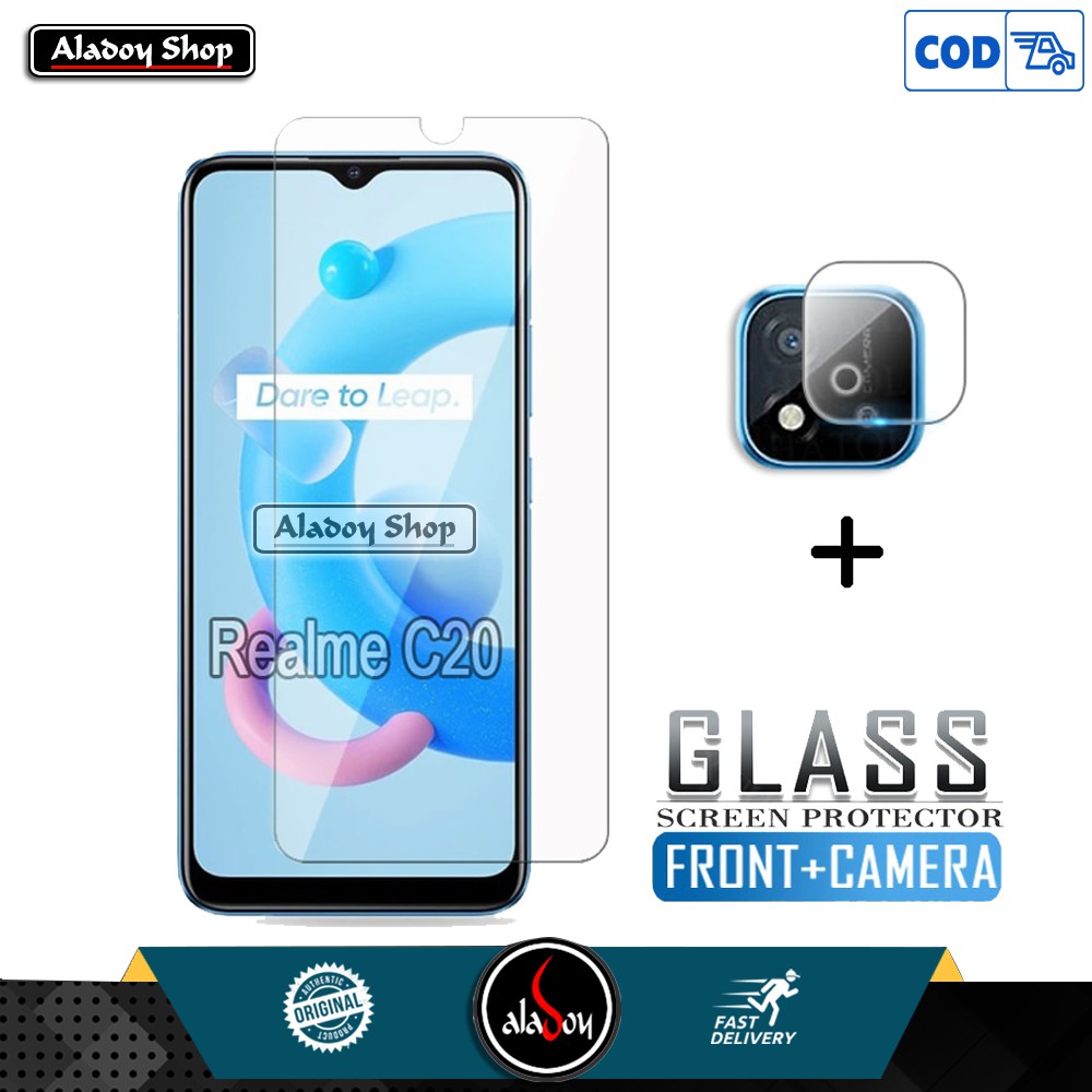 Tempered Glass Layar Clear + Tempered Glass Camera Realme C20 2021