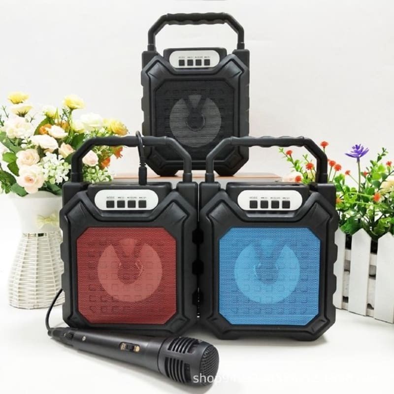 FJ-608DW Speaker aktif cas rechargeable dengan mic nirkabel Bluetooth