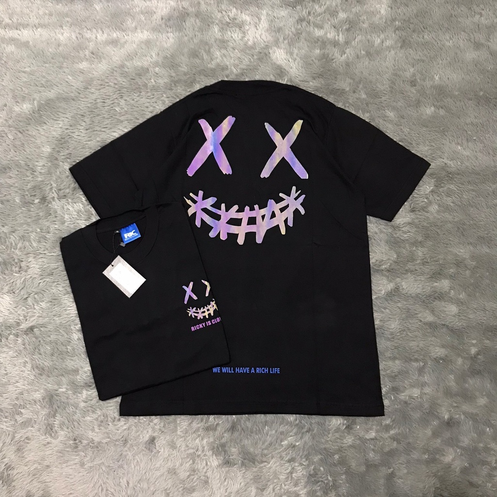 KAOS TSHIRT RICKY IS CLOWN SMILE XX BLACK AUTHENTIC ORIGINAL