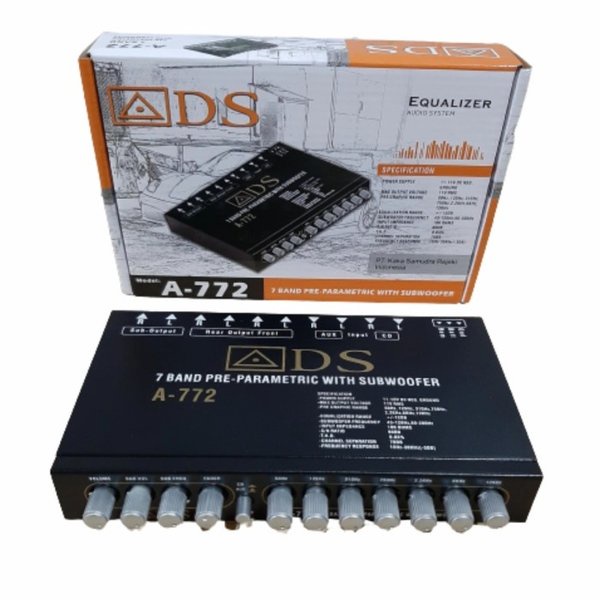 Pre Amp Parametrik ADS A-772 Parametrik Equalizer Audio Diskon