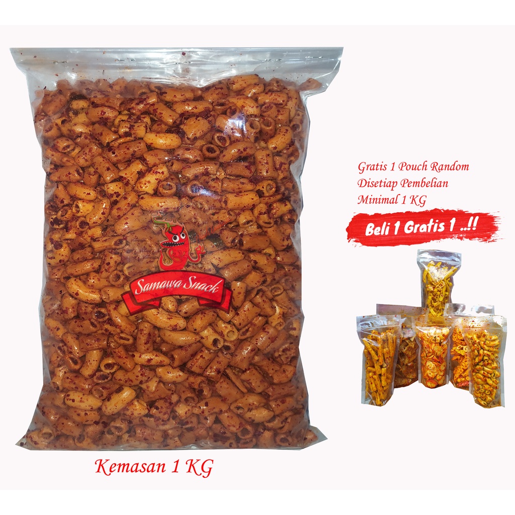 

Seblak makaroni bantet rasa pedas kemasan 1 KG