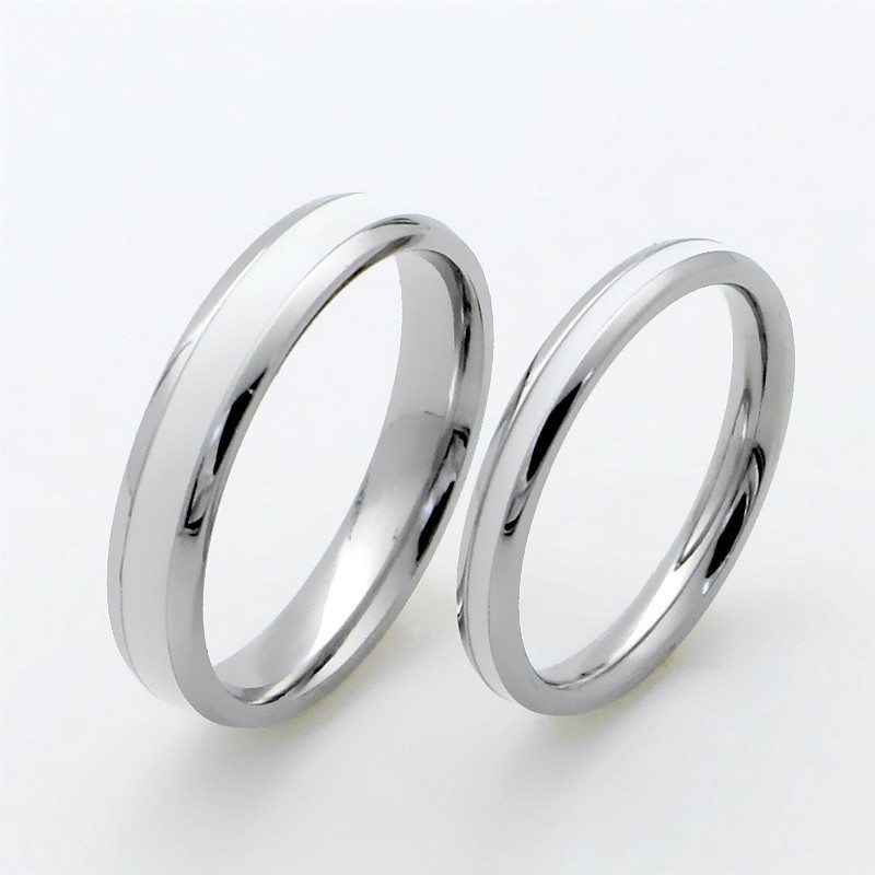 [NEW] Cincin Couple / Tunangan / Nikah / Pasangan / Titanium hitam unik dan elegant C086