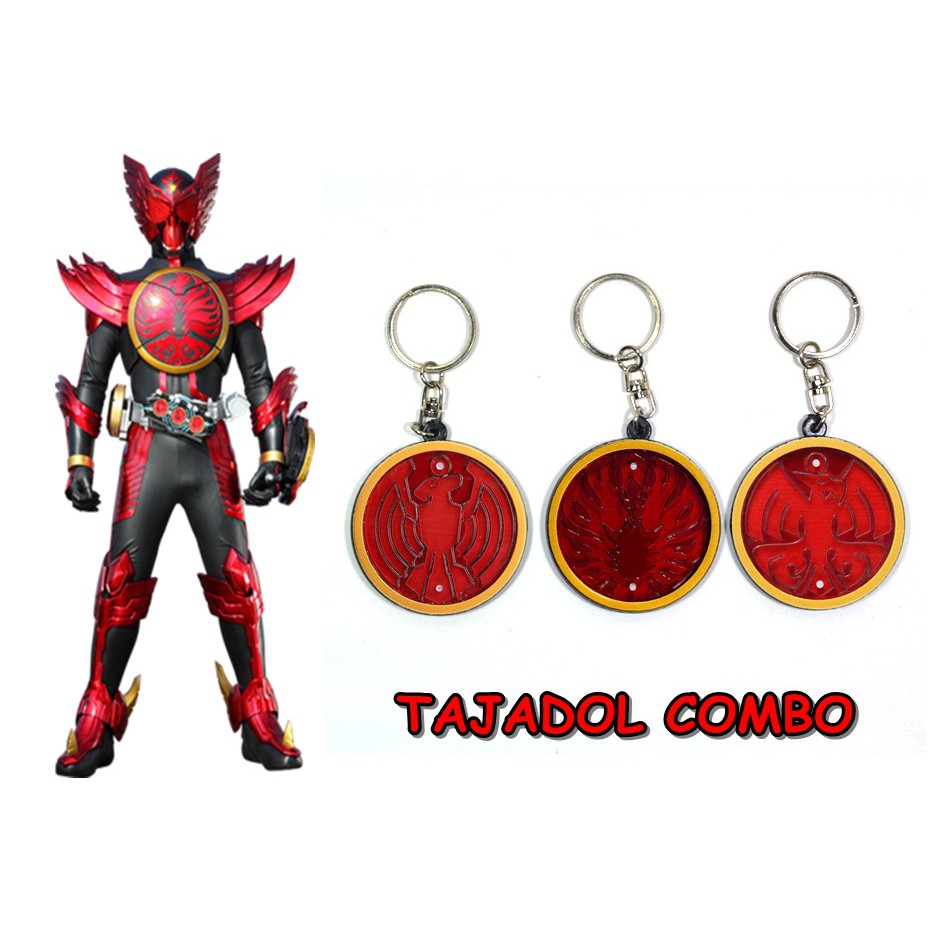 Gantungan Kunci Medal Kamen Rider OOO Tajadol Combo