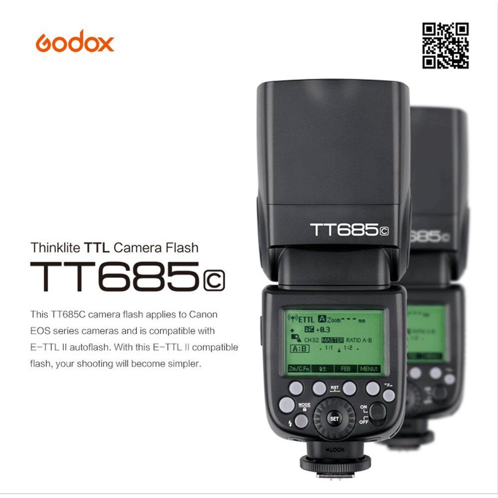 Lampu Flash Godox TT685 For Sony/Canon/Nikon