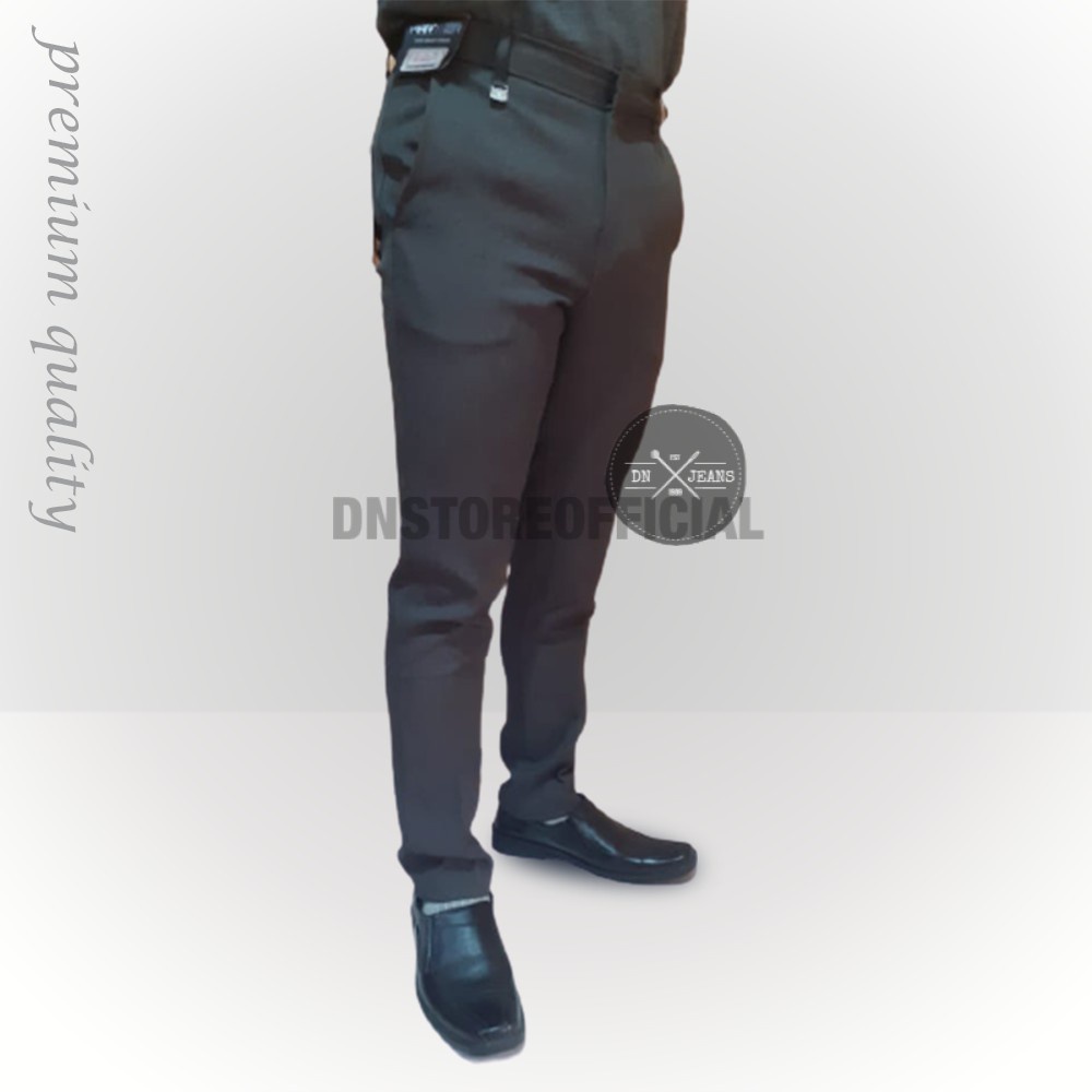 Celana Kantor Pria Slimfit Exclusive / Celana Kerja Formal Bahan Wool Premium