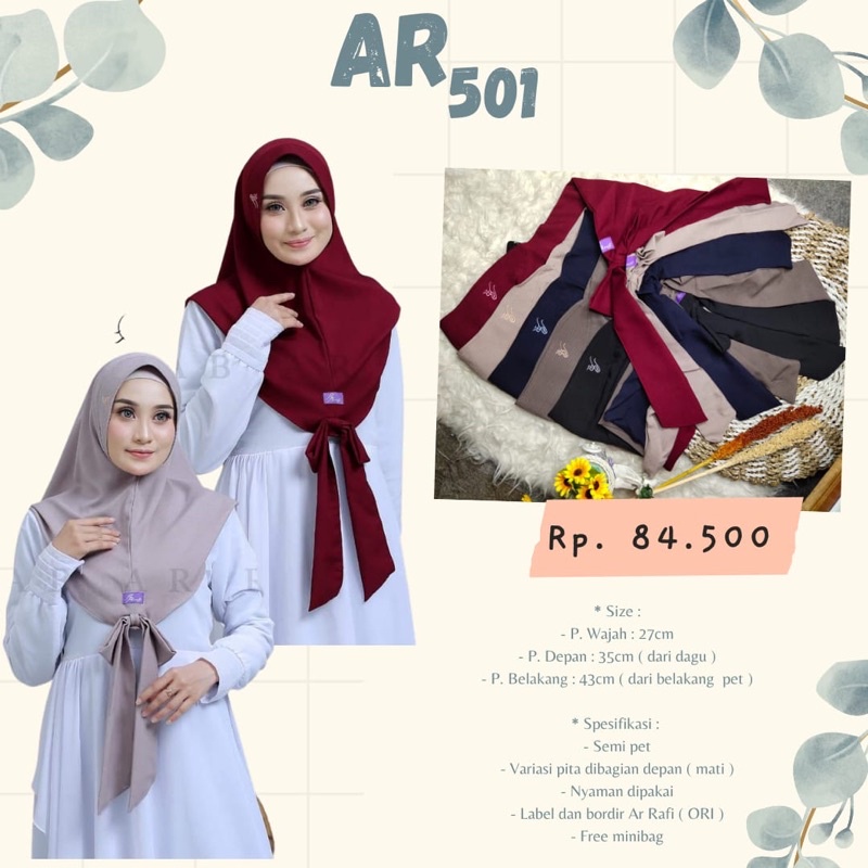 JILBAB INSTANT || ARRAFI INSTANT || AR501 ARRAFI || NOVA ARRAFI || DISTRIBUTOR HIJAB