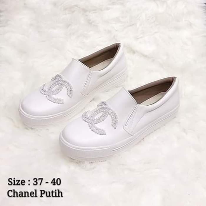sepatu wanita - slip on - tenzo shoes chanel