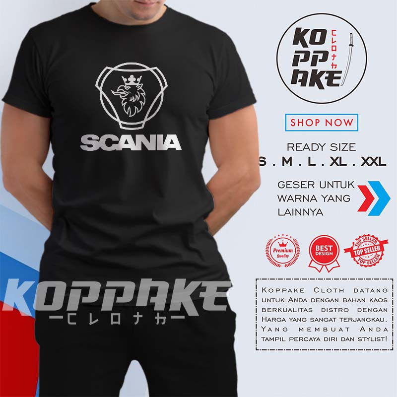 Kaos Scania Logo Bus Bismania Baju Otomotif
