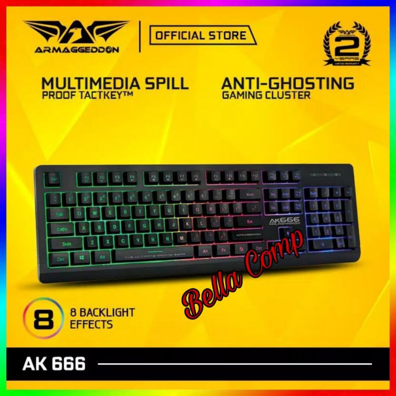 Armagedon key board keybod Keyboard Gaming AK-666SFX/AK666SFX/AK 666SFX Armaggeddon keyboard gaming