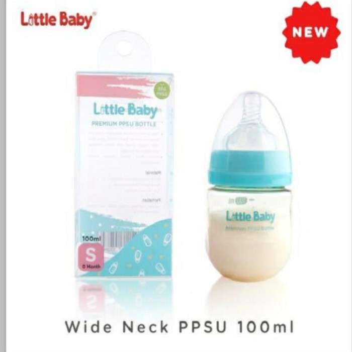 LITTLE BABY PPSU Wide Neck Bottle 100ml Botol Susu Dot PPSU