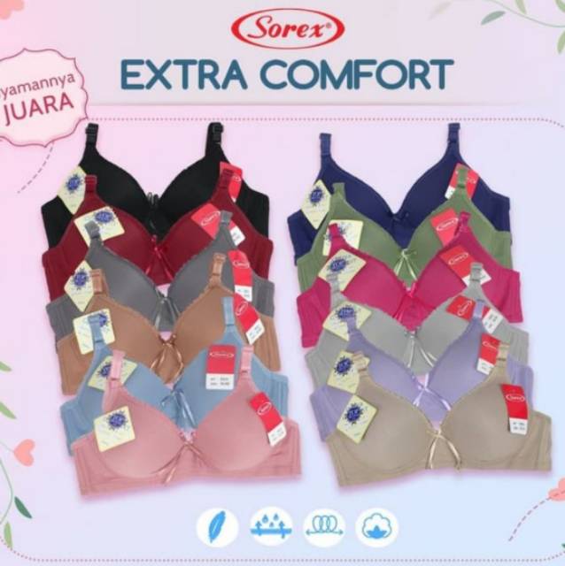 Bra Bh Sorex 9852 Extra Comfort tanpa kawat