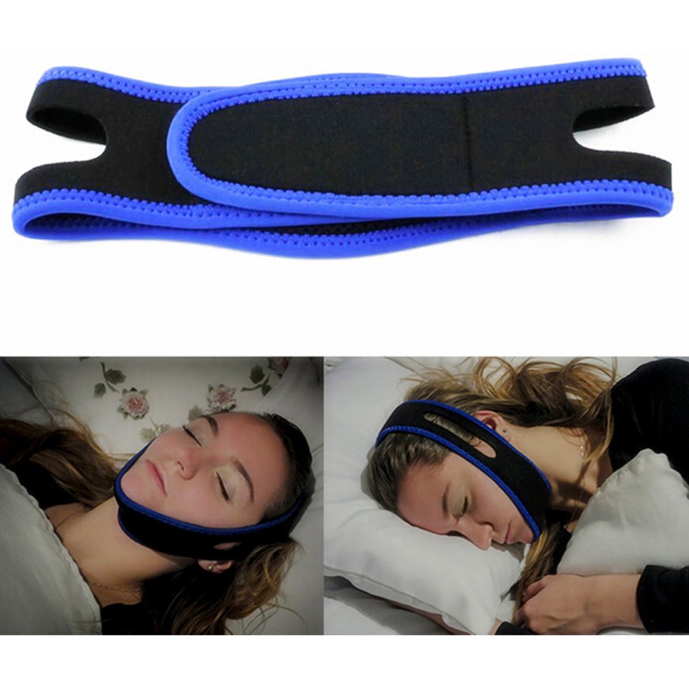Sabuk Tidur Anti Ngorok OMHR9WBX Snoring Solution - Black/Blue