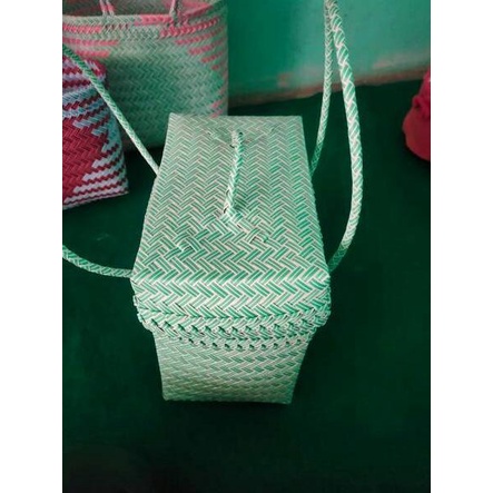 LANGSUNG ATC.. tas anyaman plastik /tas belanja/tas Hantaran/tas tutup cantik