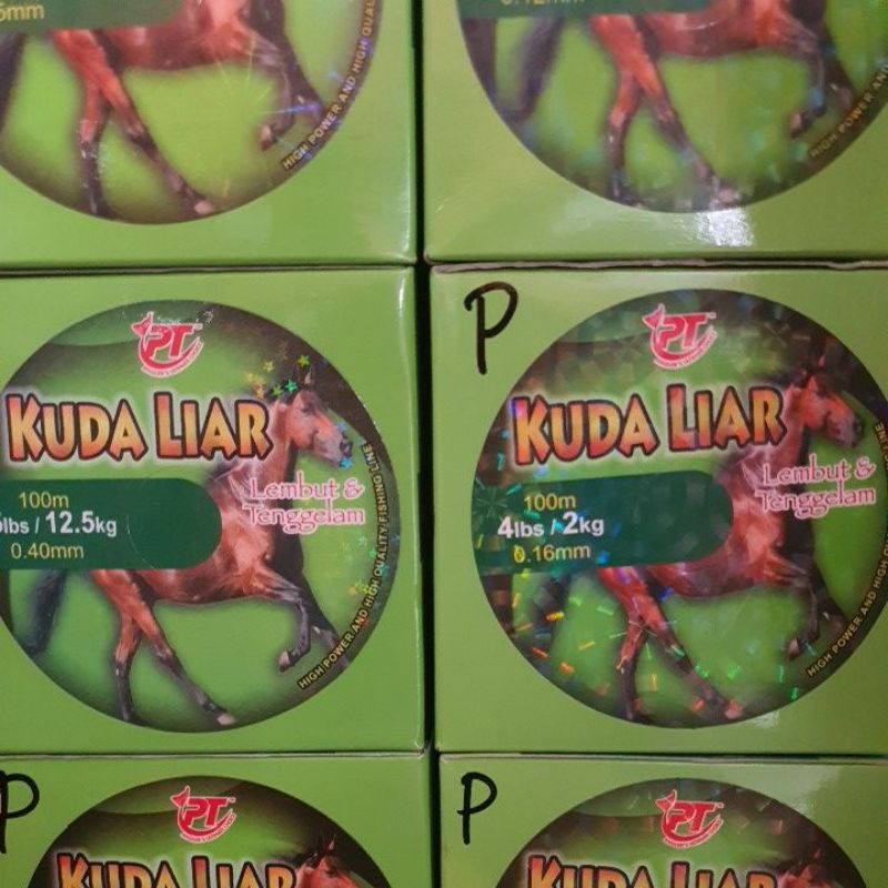 senar pioneer kuda liar 100m ukuran 8lb,10lb,12lb,15lb