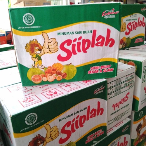 

Siiplah minuman sari buah apel leci jambu 1dus isi 32cup