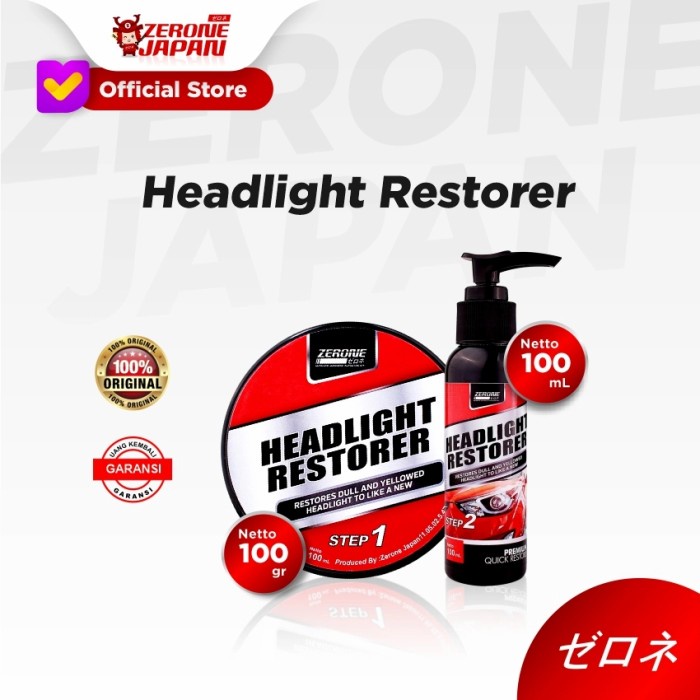 Zerone Headlight Restorer ( Pengkilap Lampu Mobil )