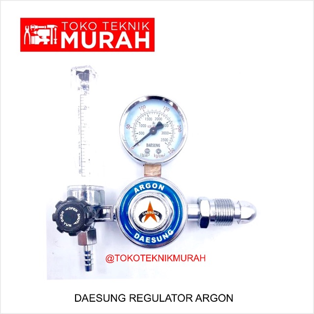 Daesung Regulator Gas Argon Kepala Tabung Las