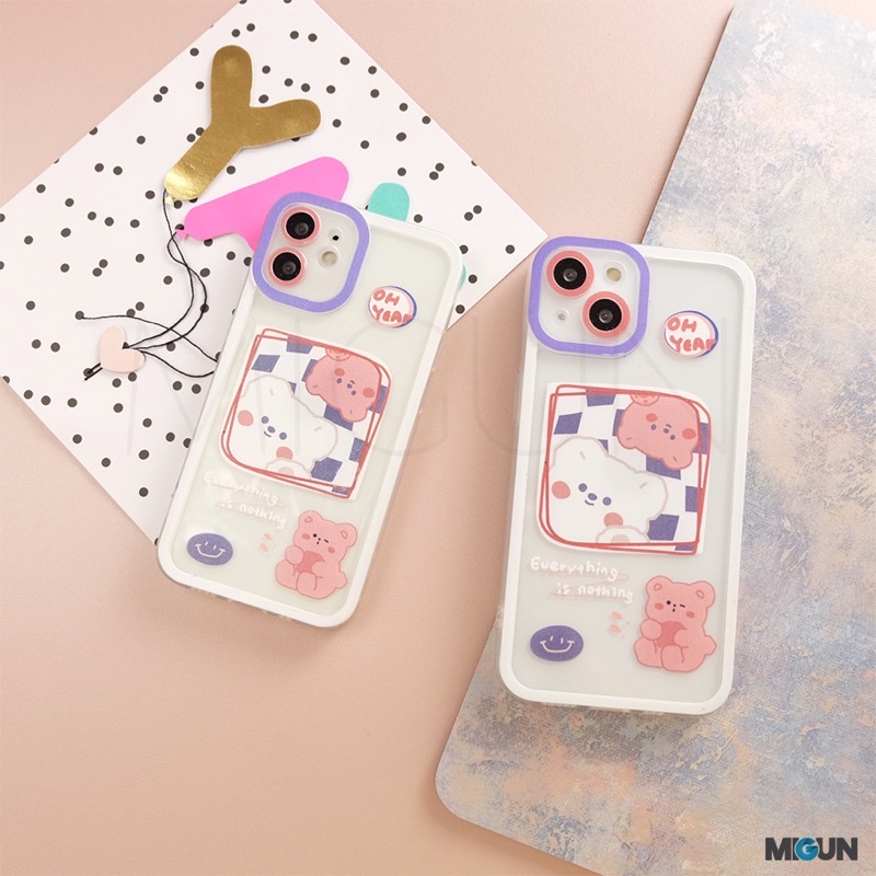 New! Chubby Bear - Softcase Fullcover for iPhone 7 8 SE2020 7+ 8+ X XS XR XSMAX 11 12 13 MINI PRO PROMAX