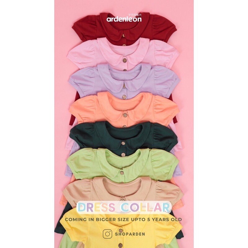 Arden Leon Dress Collar / Terusan Anak Perempuan Berkerah