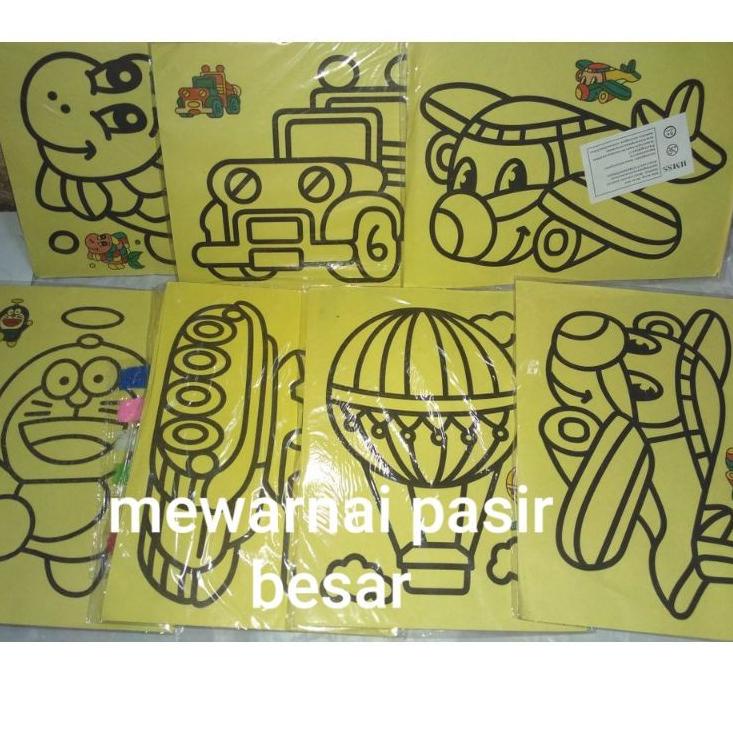 

Hot Sale Pasir lukis besar isi 20pcs
