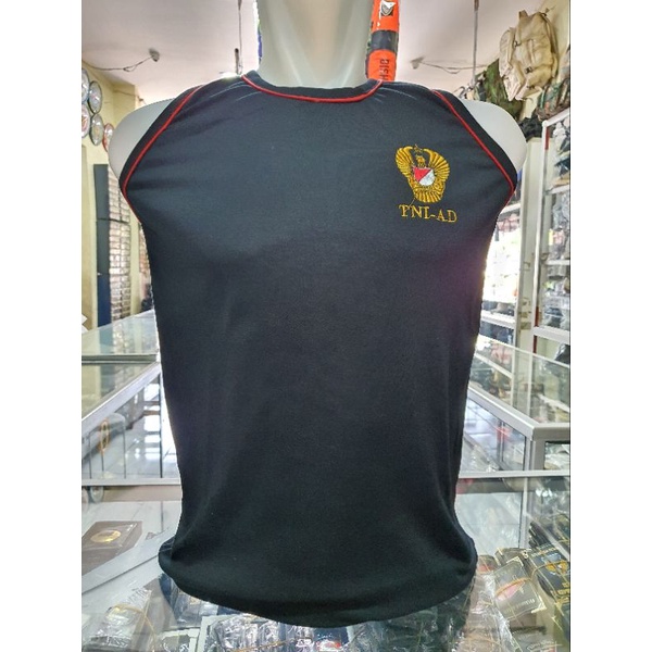 kaos singlet TNI AD Hitam  | singlet Logo | singlet tentara | Singlet TNI AD