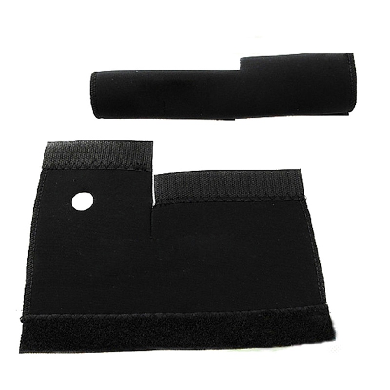 {LUCKID}2Pc Cycling MTB Bike Bicycle Front Fork Protector Pad Wrap Cover Set Black