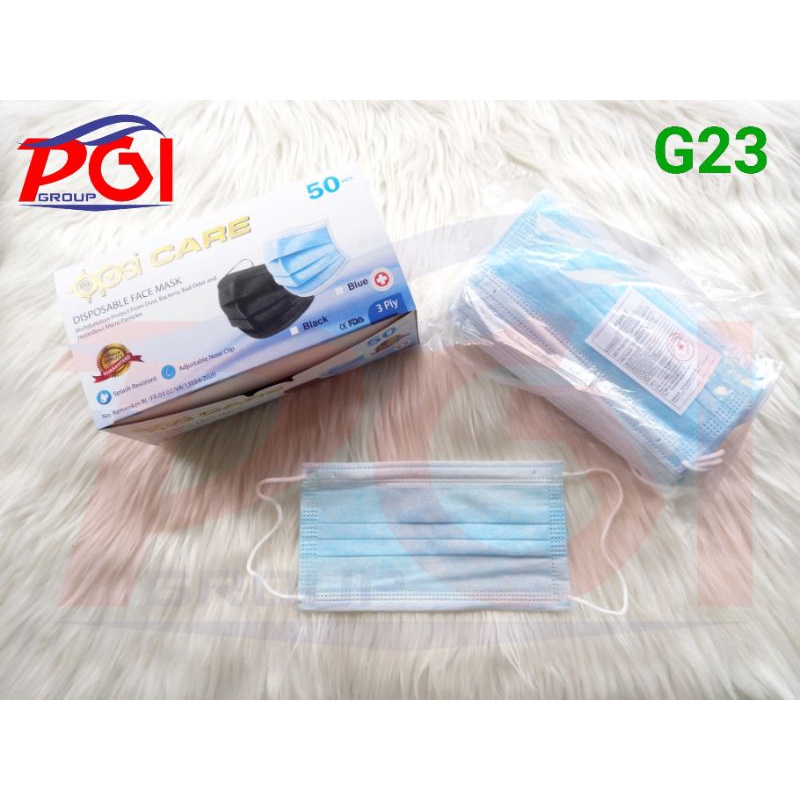 DC G ( G00023 ) MASKER EARLOOP 3 PLY 1 BOX ISI 50 PCS / MASKER MEDIS ANTI DEBU / TDK BISA MEMILIH