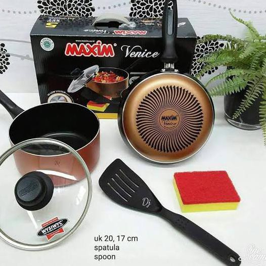 Maxim Panci / Wajan / Cookware Set Maxim Venice - 5 In 1