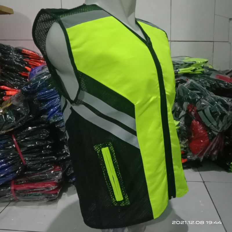 Rompi polos tanpa perekat ,safety,touring,kerja,proyek, parkir