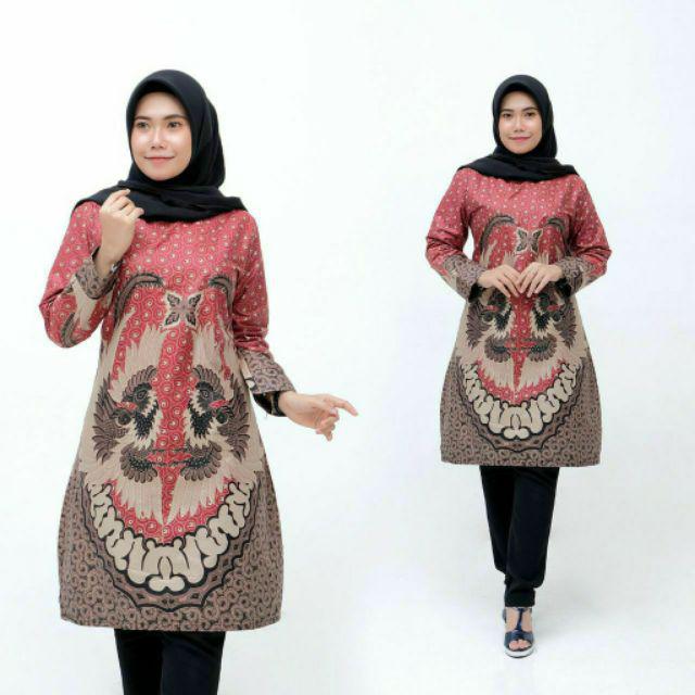 Batik Dj | Tunik Batik Motif Seragam Batik Dianputri Baju Batik Wanita