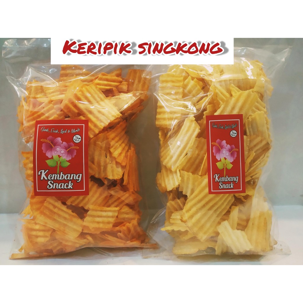 

KUE KERING-KERIPIK SINGKONG BALADO KEMASAN 250GR-KEMBANG SNACK