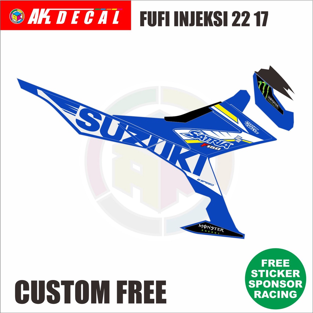 STRIPING LIVERY SATRIA F150 FUFI INJEKSI CUSTOM 2217