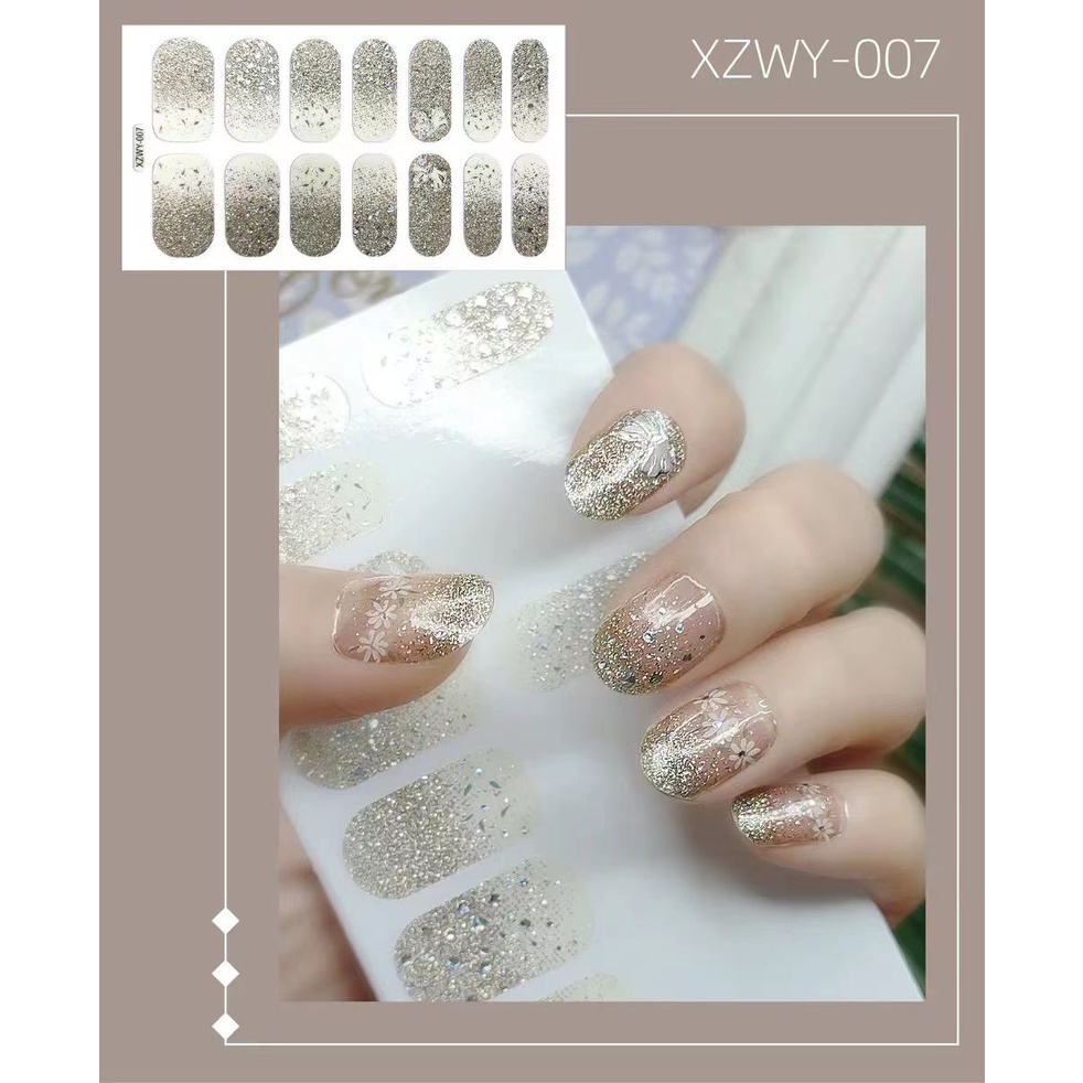 STICKER NAIL ART 3D STIKER KUKU FULL COVER PENGGANTI KUTEK / NAIL ART