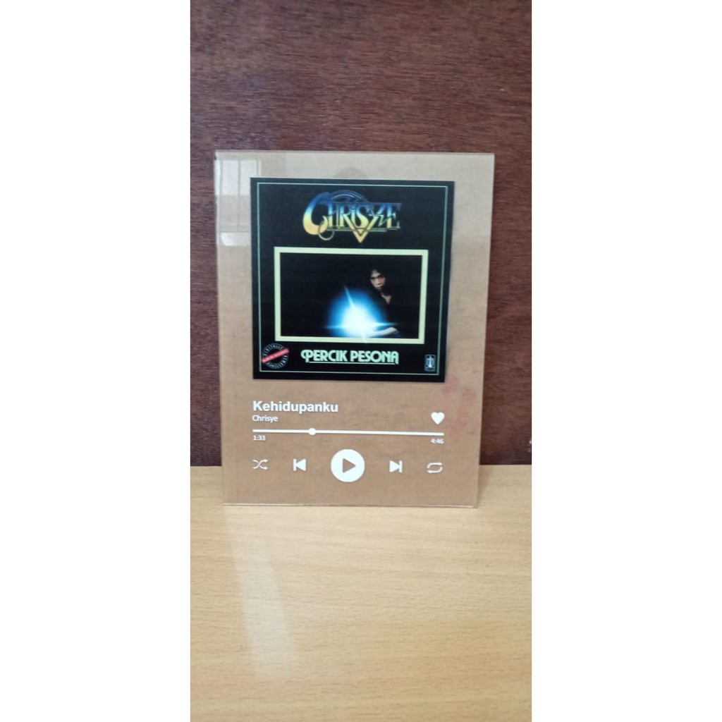 Print UV Custom Playlist Premium Acrylic Akrilik Spotify Music Board Song Album Art