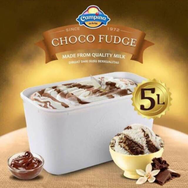 

Ice cream campina choco fudge 5L