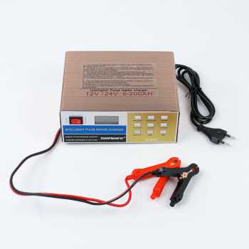 Charger Casan Pengecasan Aki Mobil Motor Portabel Lead Acid Battery 12V/24V 200AH TAFFWARE- LD-002S