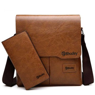  Tas  Selempang Kulit Sling Bag YUESKANGAROO Crossbody Pria 