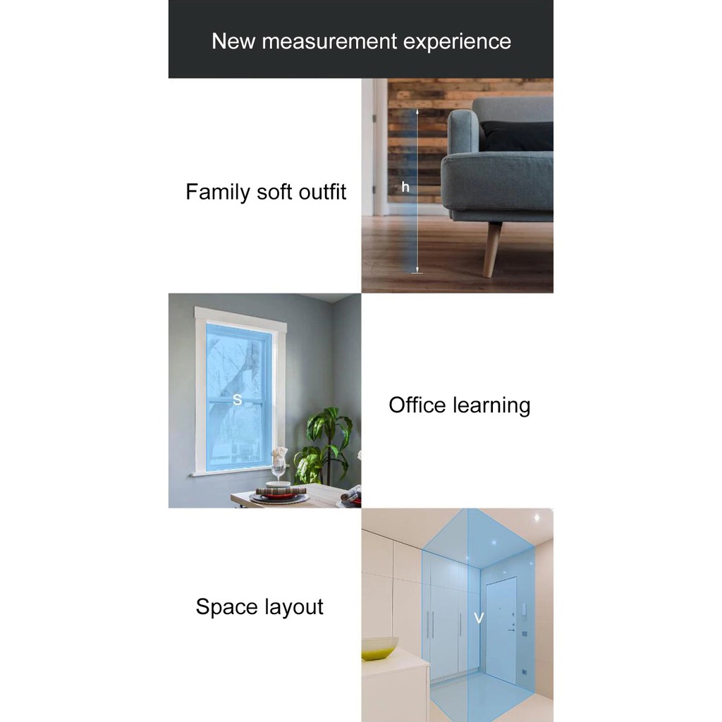 XIAOMI DUKA LS-5 - 40M Laser Rangefinder Meter - OLED Touch Screen