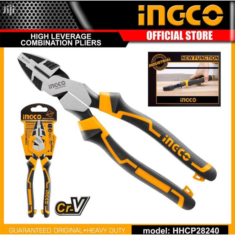 INGCO Tang kombinas 9,5" 240mm serbaguna high leverage combination pliers INGCO HHCP28240