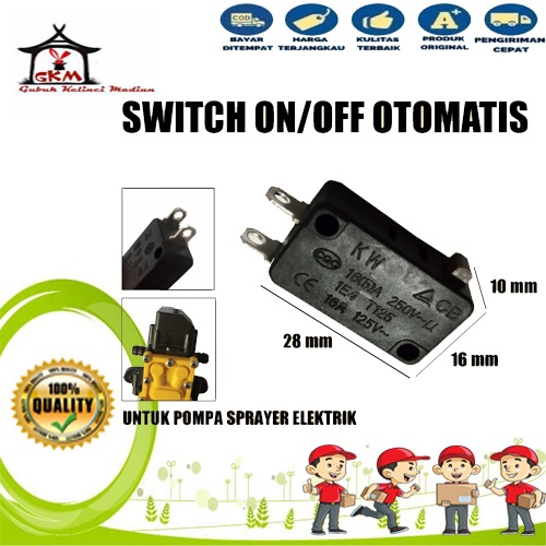 SWITCH AUTO CUT OFF SPARE PART DINAMO PUMP  SPRAYER ELEKTRIK