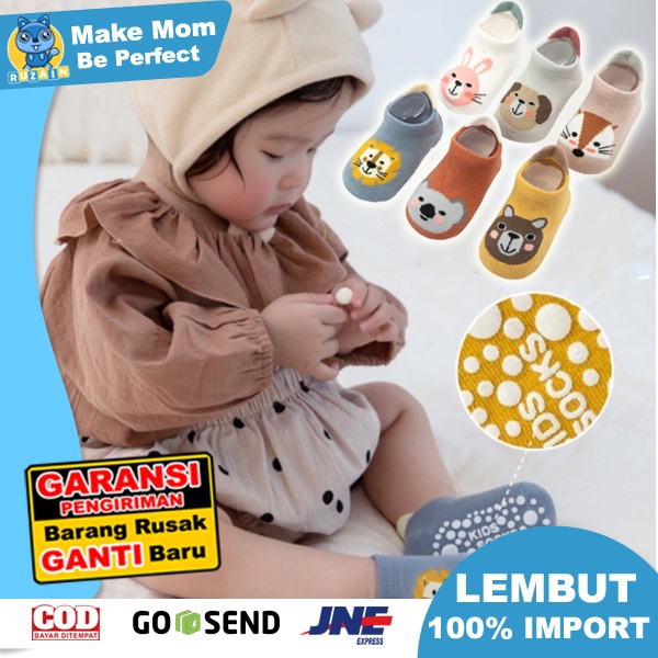 KS6 | KAOS KAKI Tanduk ANAK BAYI MOTIF GAMBAR ANIMALS HEWAN LUCU BAHAN KATUN KNIT NYAMAN DI PAKAI IMPORT RUZAIN MALL