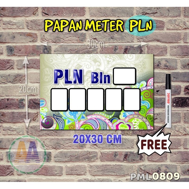 

Papan Meter Listrik PLN PAM motif Unik - Flower 09 - Toko2A