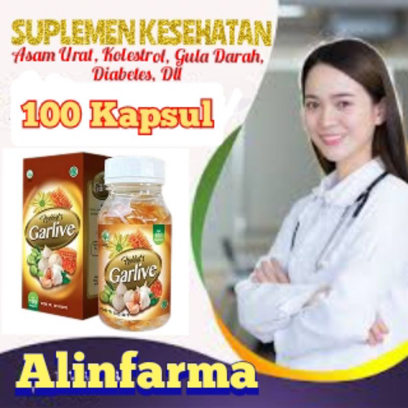 [COD] Habbats Garlive - Suplement HABBATS GARLIVE™ Original Asli @100 Kapsul | alinfarma