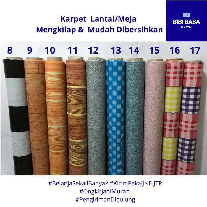 Karpet Roll Lantai/Meja Plastik Vynil Meteran Pvc