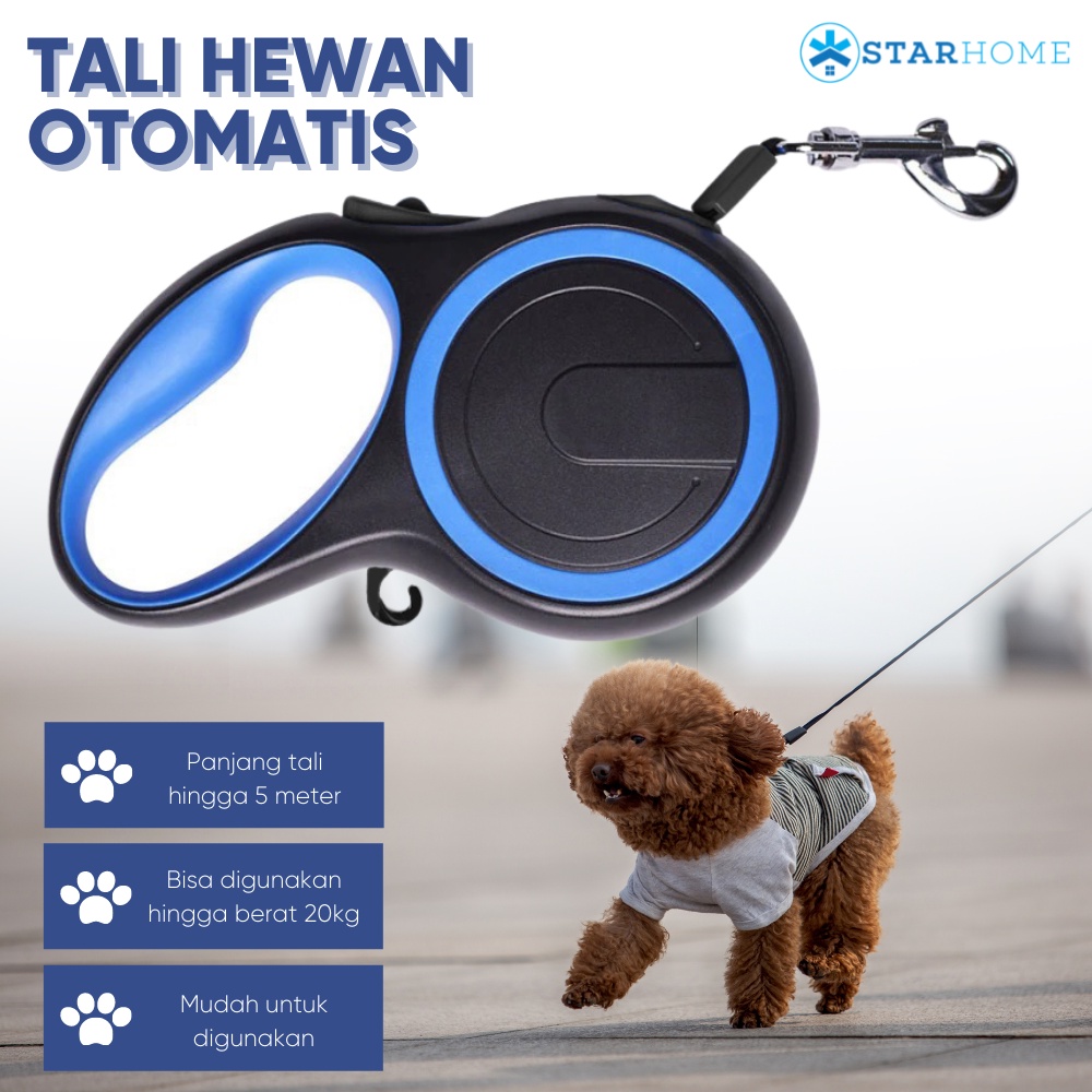 Tali Tuntun Hewan Otomatis Retractable Dog Leash Tali Tuntun Fleksibel Otomatis Tali Anjing Kucing Rantai Anjing Kucing Dog Harness