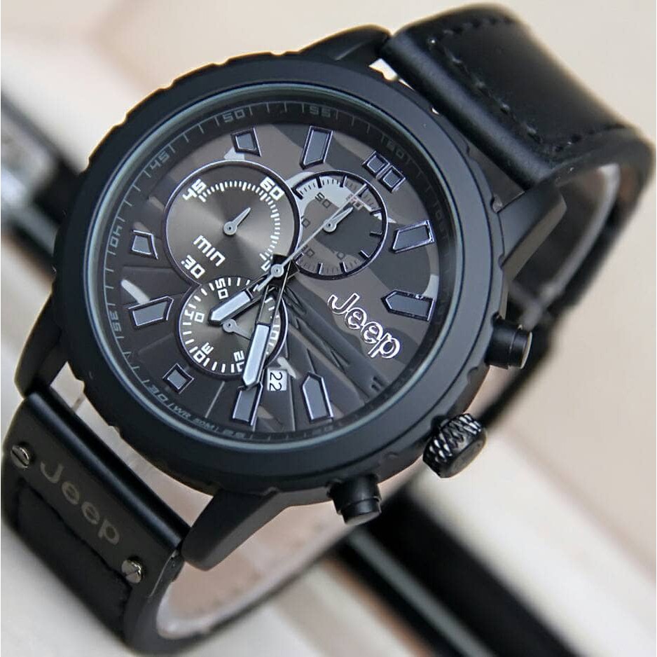 Jam Tangan Pria Anti Air Jeep Chrono JP9018